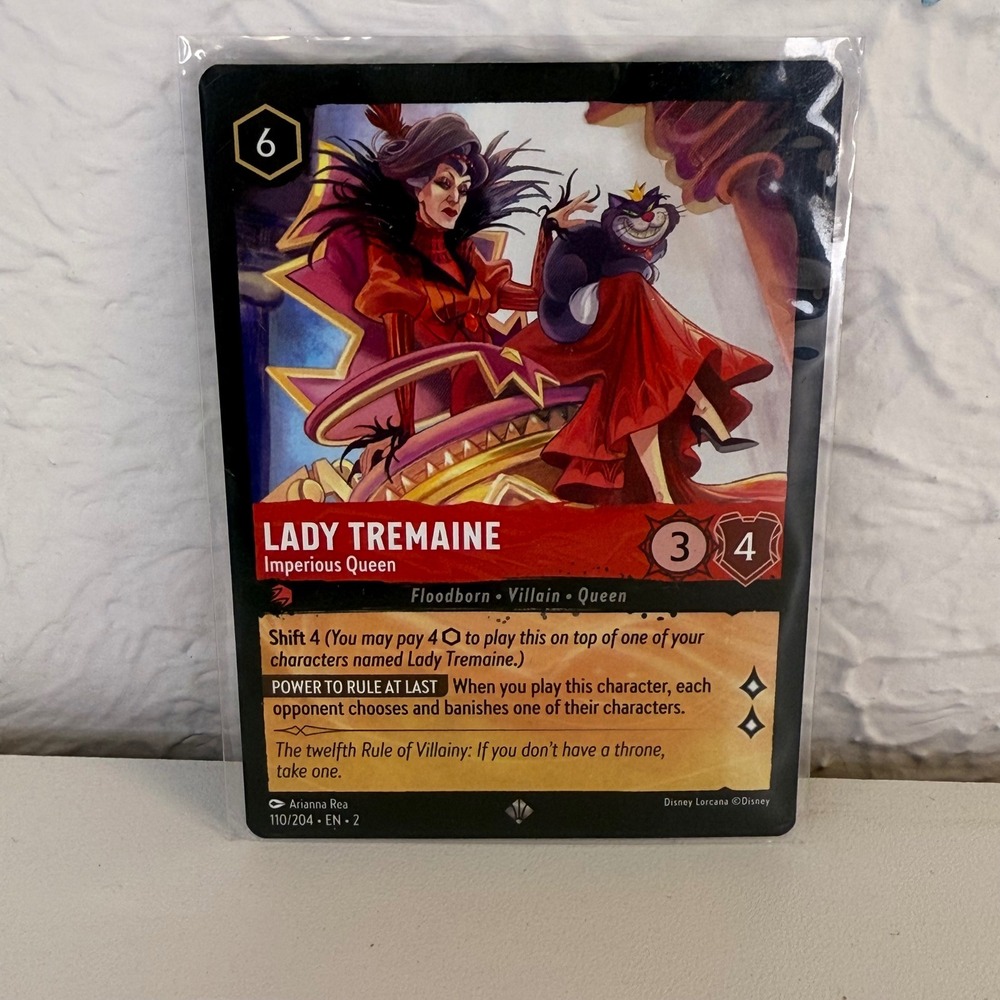Lady Tremaine 110/204 Rise of Floodborn Non-Foil Disney Lorcana In‎ Sleeve NM